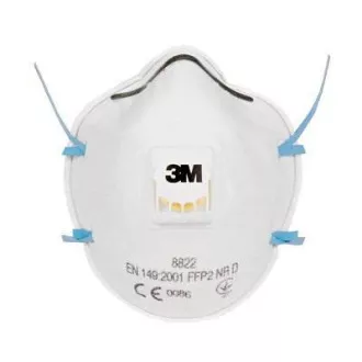 Respirátor proti pevným částicím 3M™ 8822 FFP2 s ventilkem Respirátor proti pevným částicím 3M™ 8822 FFP2 s ventilkem