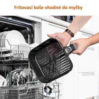 Cosori CP158-AF PREMIUM – 5.5L horkovzdušná fritéza + 5x špíz a gril. rošt, white