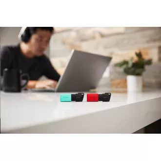 Kingston Flash Disk 128GB USB3.2 Gen 1 DataTraveler Exodia M (Black + Red)