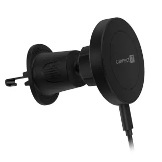 CONNECT IT InCarz MagSafe univerzální magnetická bezdrátová nabíječka do auta, černá CONNECT IT InCarz MagSafe univerzální magnetická bezdrátová nabíječka do auta, černá