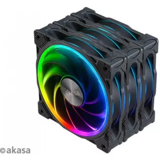AKASA ventilátor SOHO AR, 12cm ARGB PWM fan 3pcs bundle + FLEXA FP5H AK-CBFA08-30BK + ARGB LED splitter AK-CBLD07-50BK AKASA ventilátor SOHO AR, 12cm ARGB PWM fan 3pcs bundle + FLEXA FP5H AK-CBFA08-30BK + ARGB LED splitter AK-CBLD07-50BK