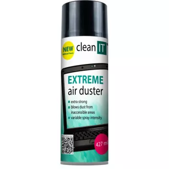 CLEAN IT Stlačený vzduch EXTREME 500g, NEHOŘLAVÝ CLEAN IT Stlačený vzduch EXTREME 500g, NEHOŘLAVÝ