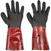 CHERRUG FH rukavice PVC černá/červená 7