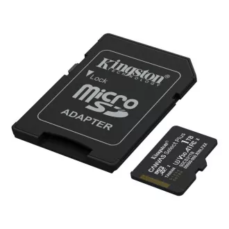 Kingston MicroSDXC karta 1TB Canvas Select Plus, U3, V30, A1, SD Adaptér Kingston MicroSDXC karta 1TB Canvas Select Plus, U3, V30, A1, SD Adaptér