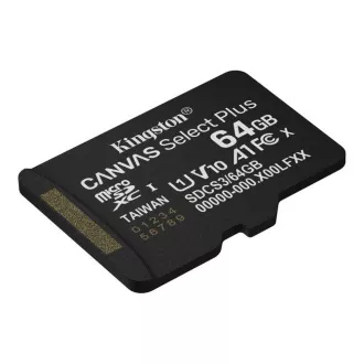 Kingston MicroSDXC karta 64GB Canvas Select Plus, U1, V10, A1 Kingston MicroSDXC karta 64GB Canvas Select Plus, U1, V10, A1