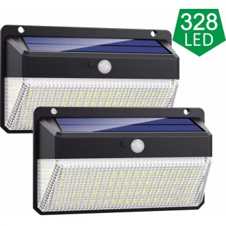 Viking venkovní solární LED světlo M328 s pohybovým senzorem, sada 2 ks