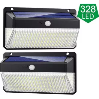 Viking venkovní solární LED světlo M328 s pohybovým senzorem, sada 2 ks