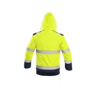 Bunda LUTON, výstražná, žluto-modrá, vel. 3XL