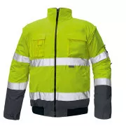 CLOVELLY pilot bunda HV žlutá/navy 2XL