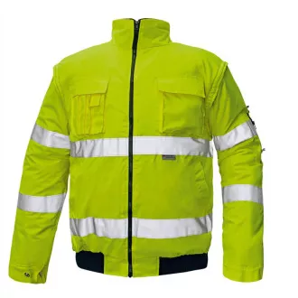 CLOVELLY pilot bunda HV oranž./navy L CLOVELLY pilot bunda HV oranž./navy L