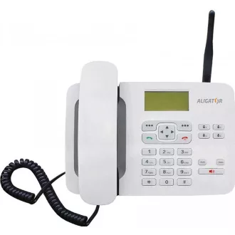 Aligator GSM stolní telefon T100, bílá Aligator GSM stolní telefon T100, bílá