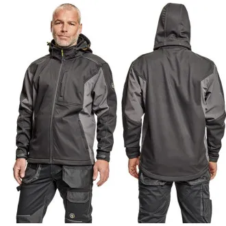 DAYBORO softshell bunda tm.hnědá 4XL