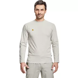 NOYO ESD LS triko šedá M NOYO ESD LS triko šedá M