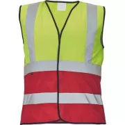 LYNX DUO vesta žlutá/červená 3XL