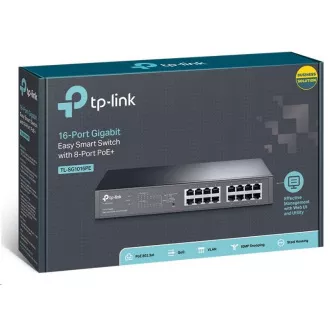 TP-Link Easy Smart switch TL-SG1016PE (16xGbE, 8xPoE+, 150W, fanless) TP-Link Easy Smart switch TL-SG1016PE (16xGbE, 8xPoE+, 150W, fanless)