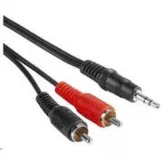 PremiumCord Kabel Jack 3, 5mm-2xCINCH M/M 15m