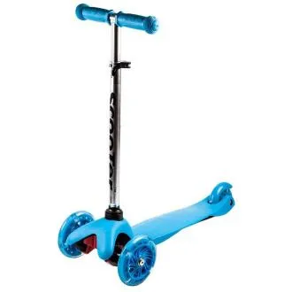 Koloběžka tříkolová MINI SCOOTER se svítícími kolečky, modrá - Rozbalené Koloběžka tříkolová MINI SCOOTER se svítícími kolečky, modrá - Rozbalené