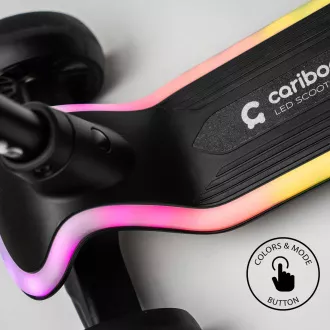 Dětská tříkolová koloběžka Cariboo LEDstar, modrá