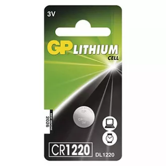 GP Jednorázová lithiová baterie CR1220, 1-pack GP Jednorázová lithiová baterie CR1220, 1-pack