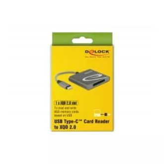 Delock USB Type-C™ čtečka karet pro paměťové karty XQD 2.0 Delock USB Type-C™ čtečka karet pro paměťové karty XQD 2.0