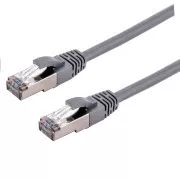 C-TECH Kabel patchcord Cat6a, S/FTP, šedý, 15m