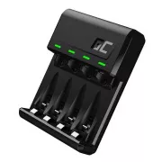 Green Cell VitalCharger pro baterie AA AAA R6 R03 Ni-MH s Micro USB a USB-C portem