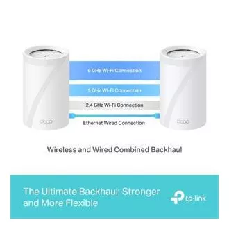 TP-Link Deco BE65(3-pack) BE9300 Třípásmový systém Mesh WiFi 7 pro celou domácnost, 4x 2.5GLAN, USB, 2,4/5/6GHz, HomeShi