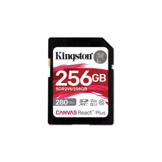 Kingston Canvas React Plus/SDXC/256GB/UHS-II U3 / Class 10