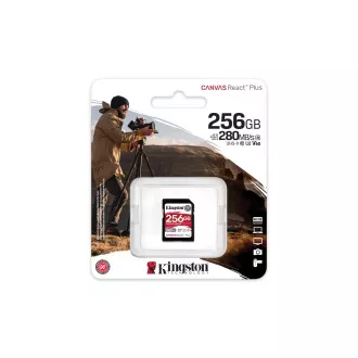 Kingston Canvas React Plus/SDXC/256GB/UHS-II U3 / Class 10