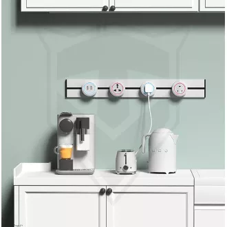 Zásuvková lišta - zápustná Viking LZ40G/230V,50Hz/40cm délka/šedá/až 5 modulů/IP20/hliník/zápustná Zásuvková lišta - zápustná Viking LZ40G/230V,50Hz/40cm délka/šedá/až 5 modulů/IP20/hliník/zápustná