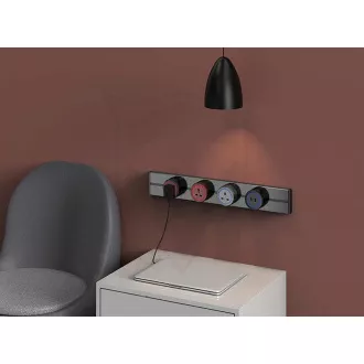 Zásuvková lišta - zápustná Viking LZ40G/230V,50Hz/40cm délka/šedá/až 5 modulů/IP20/hliník/zápustná Zásuvková lišta - zápustná Viking LZ40G/230V,50Hz/40cm délka/šedá/až 5 modulů/IP20/hliník/zápustná