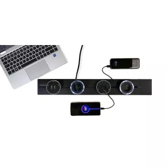 Zásuvková lišta - zápustná Viking LZ40G/230V,50Hz/40cm délka/šedá/až 5 modulů/IP20/hliník/zápustná Zásuvková lišta - zápustná Viking LZ40G/230V,50Hz/40cm délka/šedá/až 5 modulů/IP20/hliník/zápustná