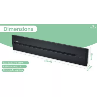 Zásuvková lišta - zápustná Viking LZ40G/230V,50Hz/40cm délka/šedá/až 5 modulů/IP20/hliník/zápustná Zásuvková lišta - zápustná Viking LZ40G/230V,50Hz/40cm délka/šedá/až 5 modulů/IP20/hliník/zápustná