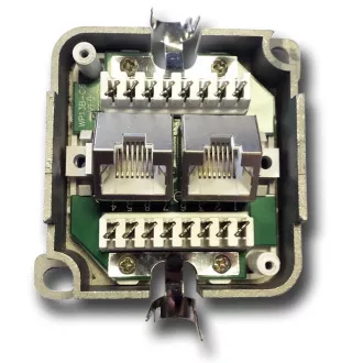 DATACOM STP dvojzásuvka nad omítku Cat6 FA-1004 DATACOM STP dvojzásuvka nad omítku Cat6 FA-1004
