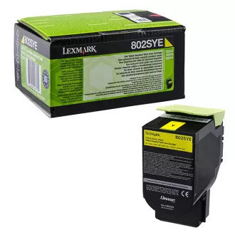 Lexmark 80C2SYE - toner, yellow (žlutý)