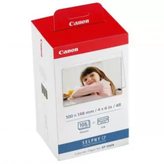 Canon Color Ink Paper Set, KP108IN, KP-108IN, foto papír, 3 balení KP36IN typ lesklý, 3115B001, bílý, CP100, 220, 300, 330, 400, 5
