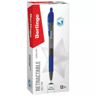 Berlingo, pero automatické kuličkové, modré, 12ks, 0.7mm, Classic Pro