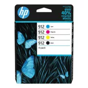 HP 912 (6ZC74AE#301) - cartridge, black + color (černá + barevná) multipack