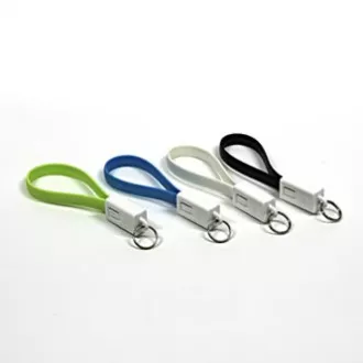 Logo USB kabel (2.0), USB A samec - microUSB samec, 0.2m, černý, blistr, klíčenka, DOPRODEJ Logo USB kabel (2.0), USB A samec - microUSB samec, 0.2m, černý, blistr, klíčenka, DOPRODEJ