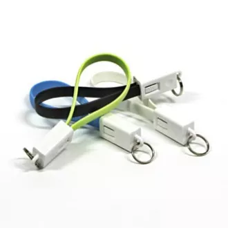 Logo USB kabel (2.0), USB A samec - microUSB samec, 0.2m, černý, blistr, klíčenka, DOPRODEJ Logo USB kabel (2.0), USB A samec - microUSB samec, 0.2m, černý, blistr, klíčenka, DOPRODEJ